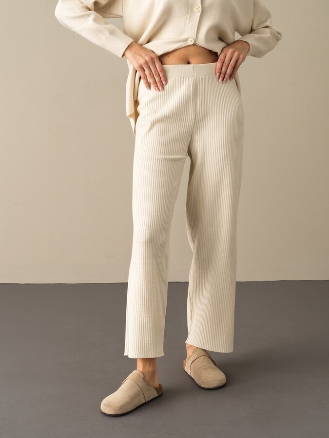 Cotton Oversized Knitted Pants - Xint