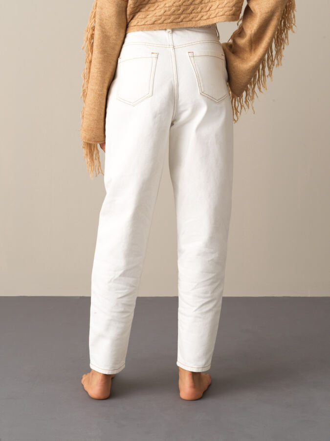 High Waist Oversized Denim Pants - Xint