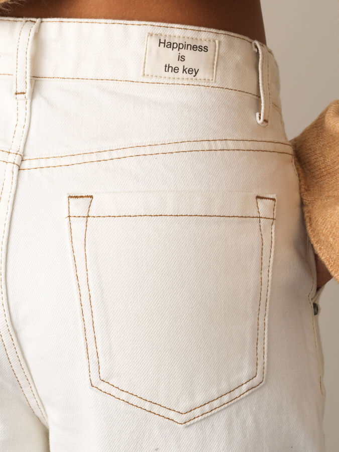 High Waist Oversized Denim Pants - Xint