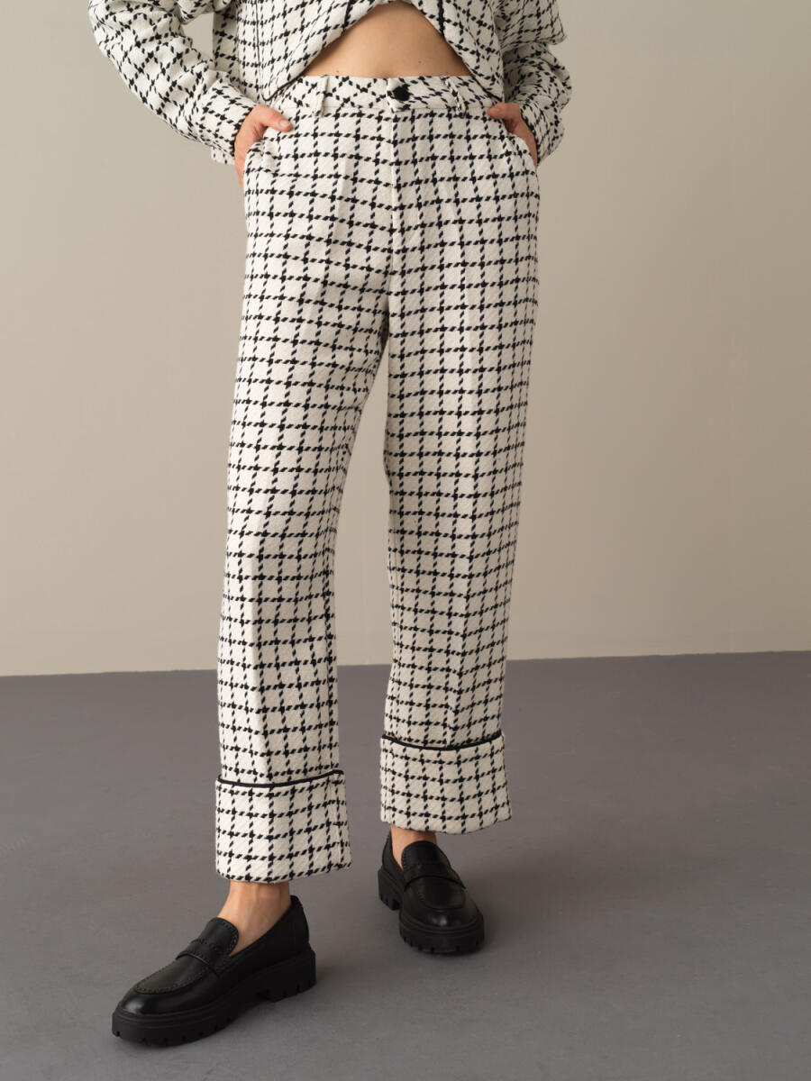 High Waist Regular Fit Wide Leg Pants - 1