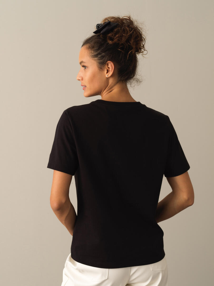 Crew Neck 100% Cotton Regular Fit T-Shirt - 5