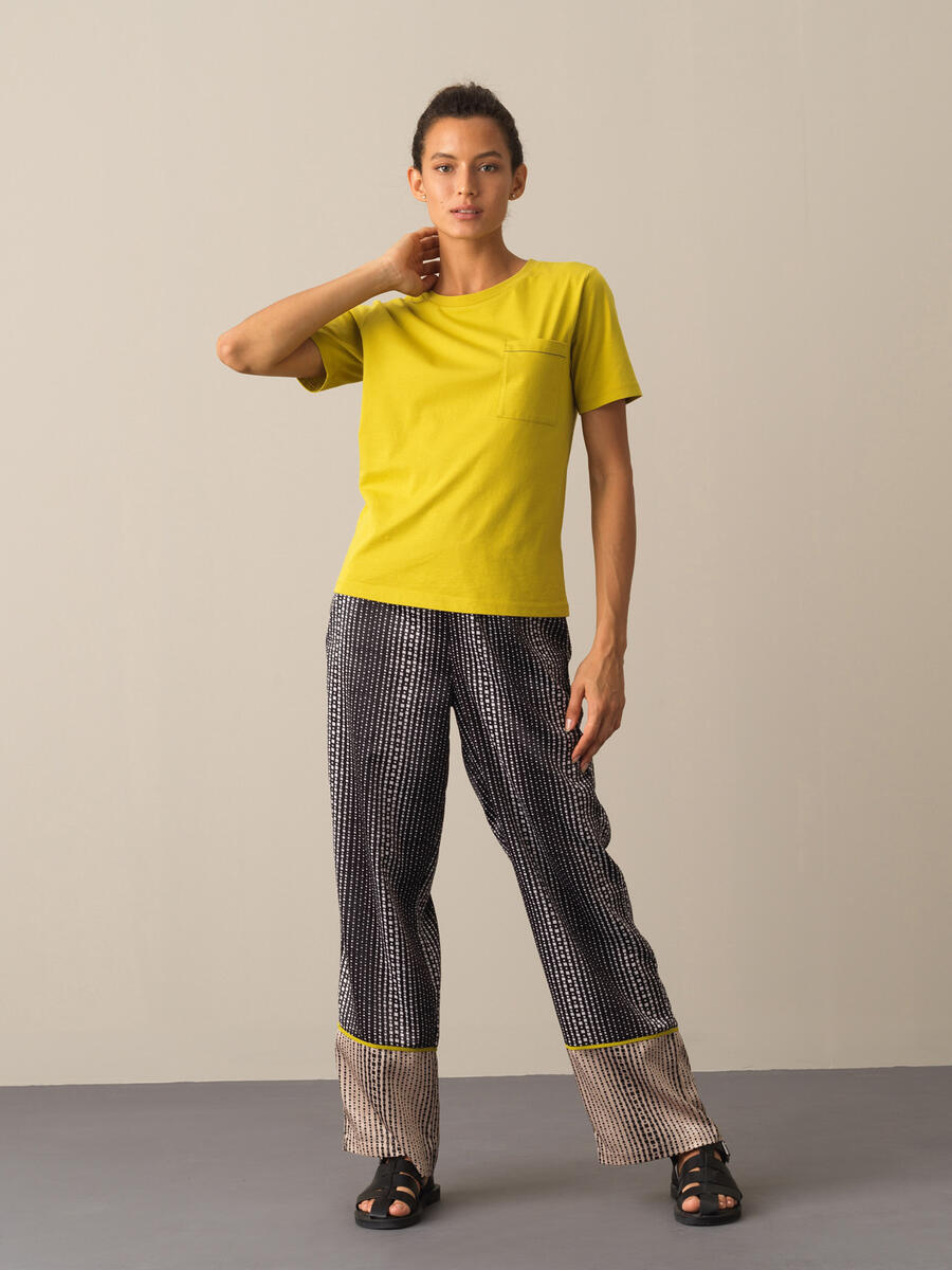 Crew Neck 100% Cotton Regular Fit T-Shirt - 2