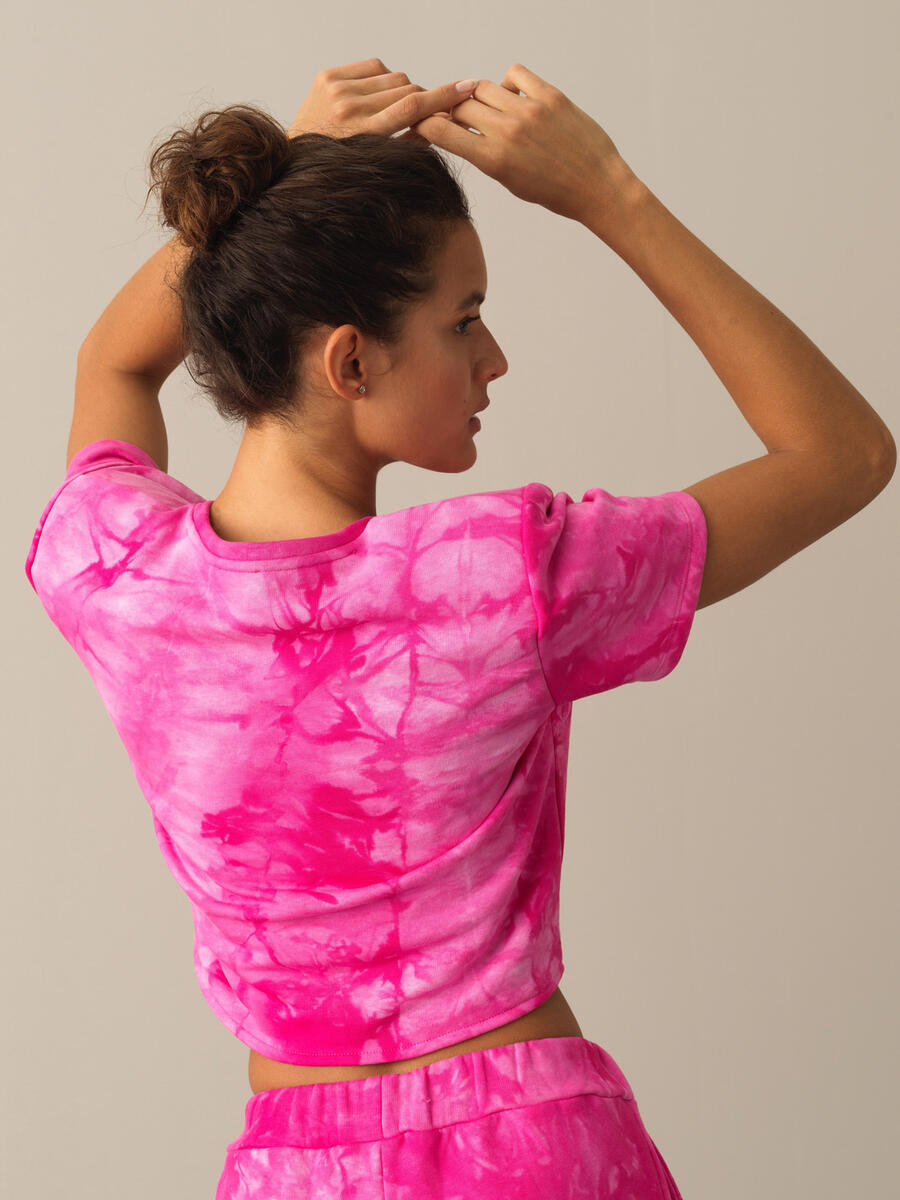 Waist-Tied Cotton Regular Fit T-Shirt - 4