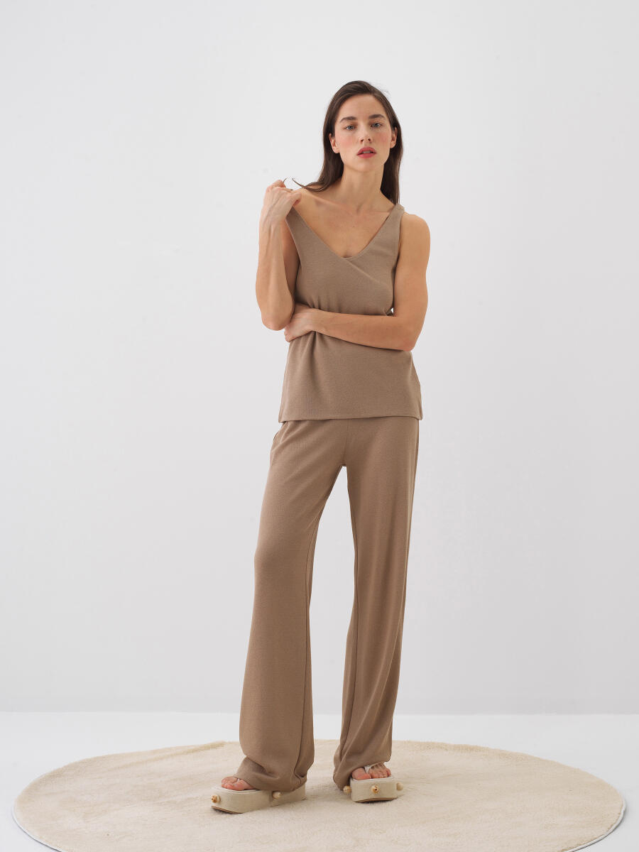 Camel Regular Fit Cotton Undershirt - 2