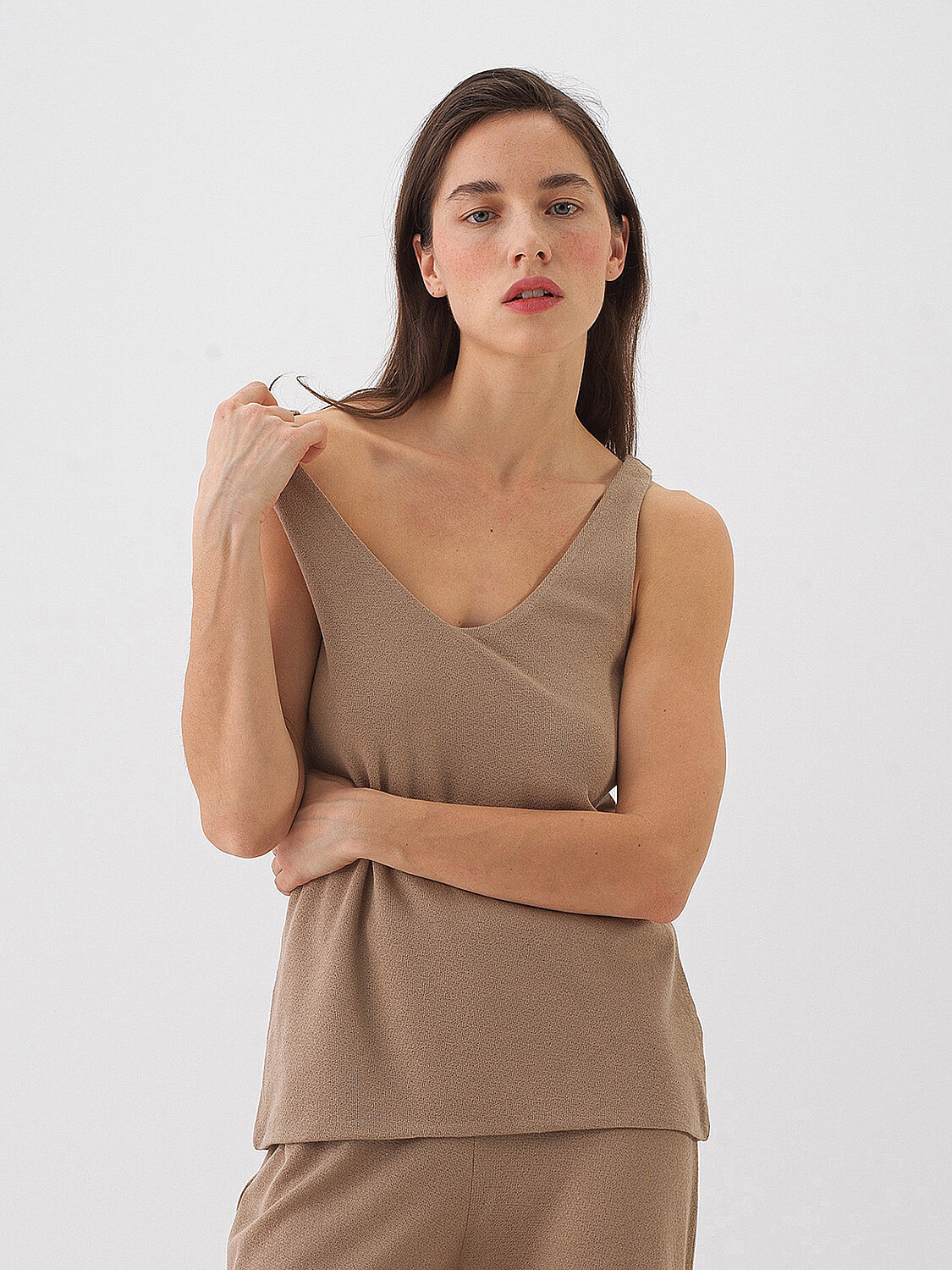 Camel Regular Fit Cotton Undershirt