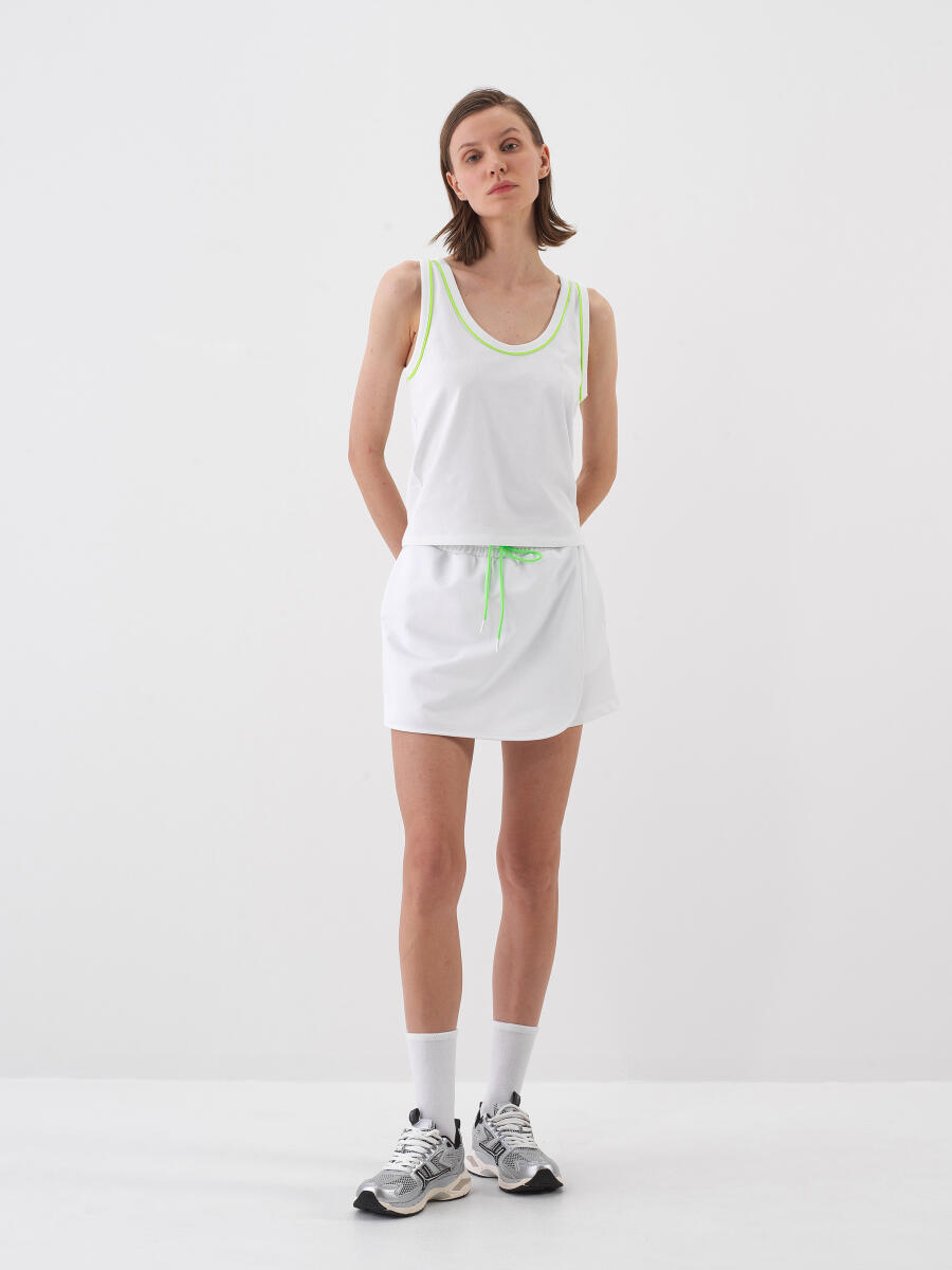 White Regular Fit Cotton Undershirt - 2