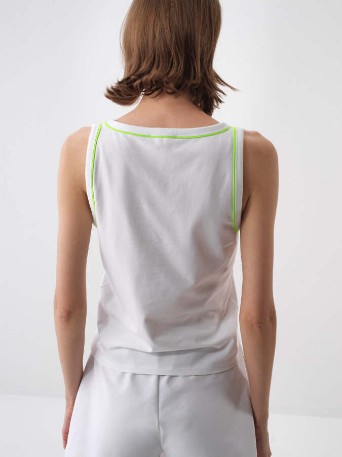 White Regular Fit Cotton Undershirt - 4