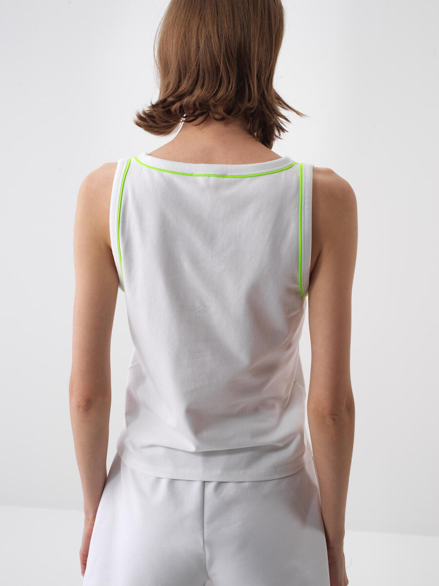 White Regular Fit Cotton Undershirt - 4