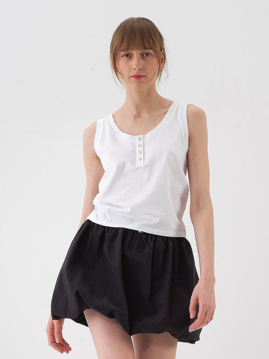 White Regular Fit Cotton Undershirt - 1