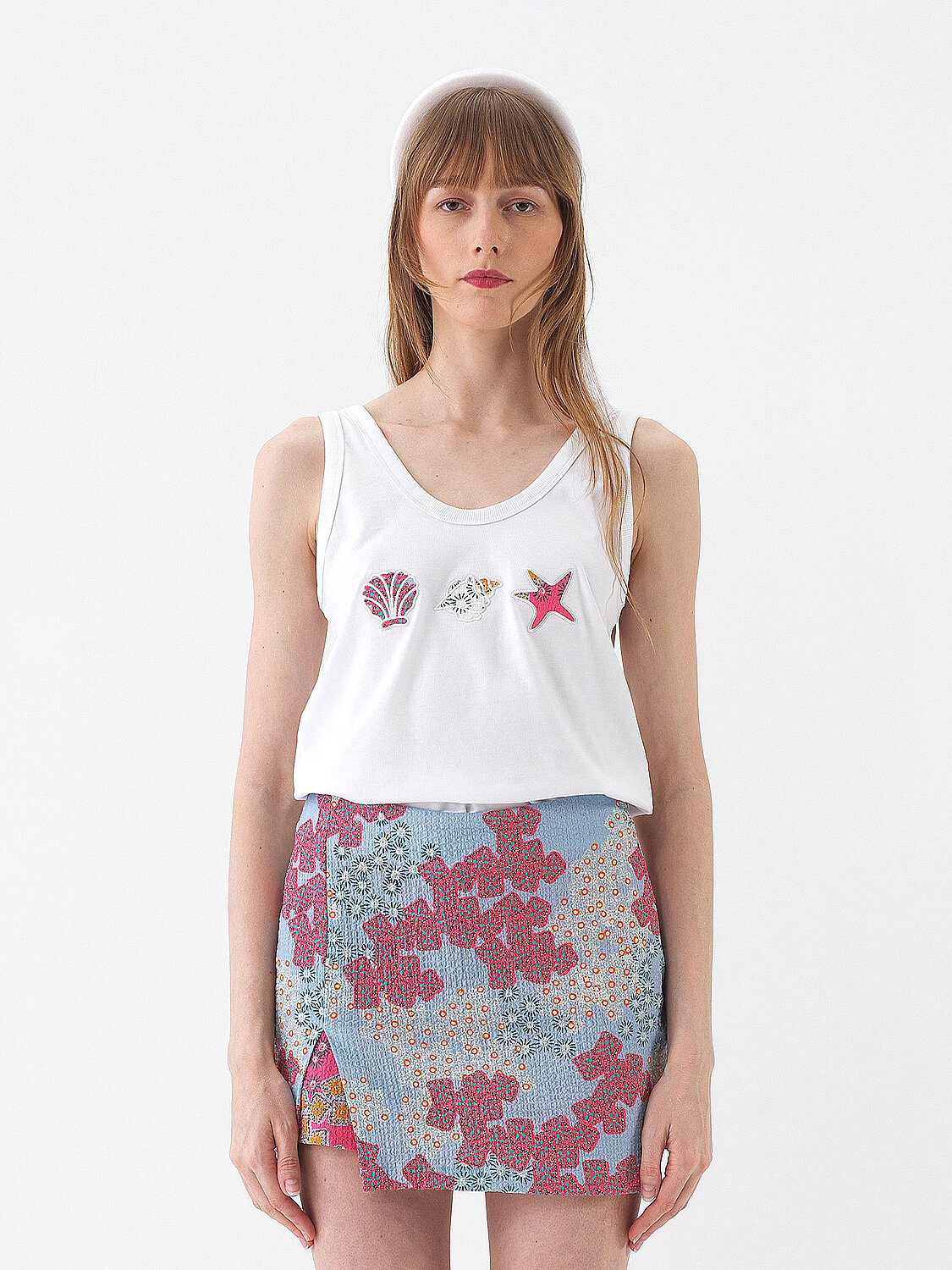 White Regular Fit Cotton Undershirt