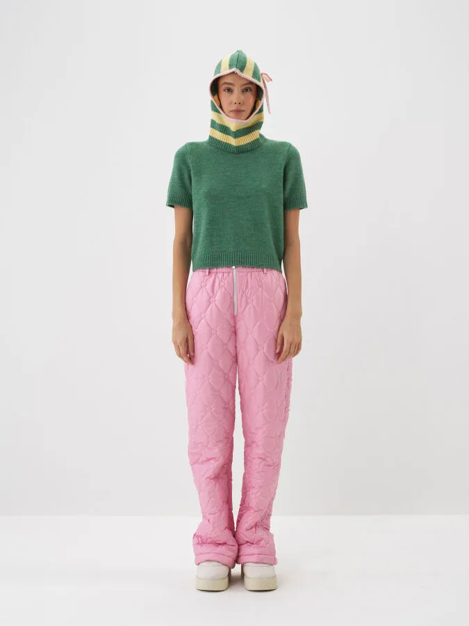 Striped Mohair Colorful Beanie - Xint