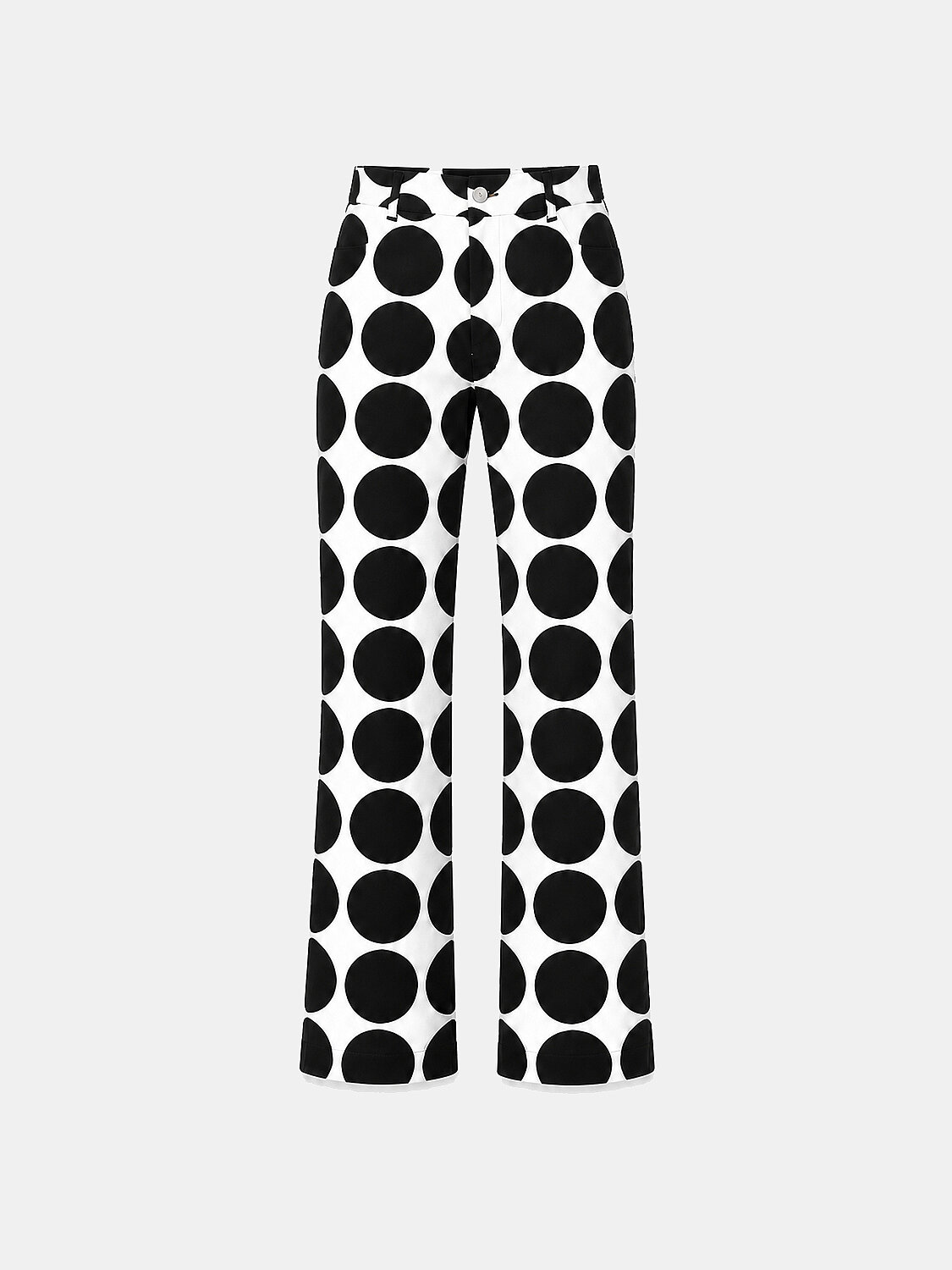 Black Form-Proof Oversize Trousers