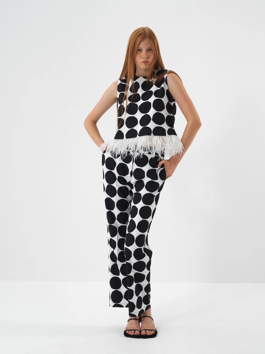 Black Form-Preserving Oversize Blouse - 3