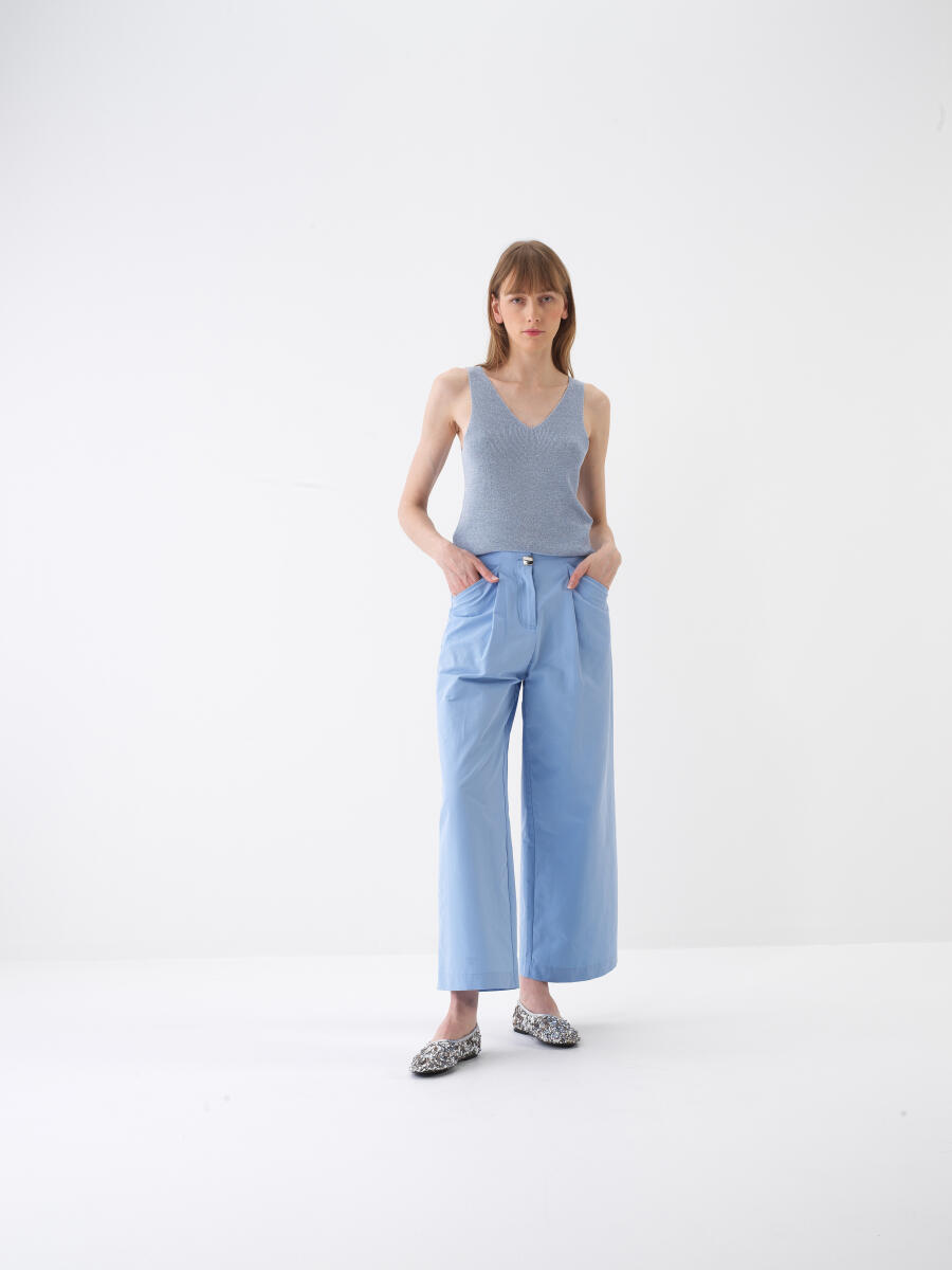 Blue Regular Fit Blouse - 2