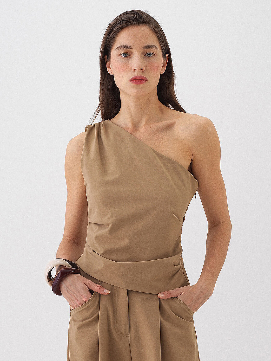 Camel Regular Fit Blouse