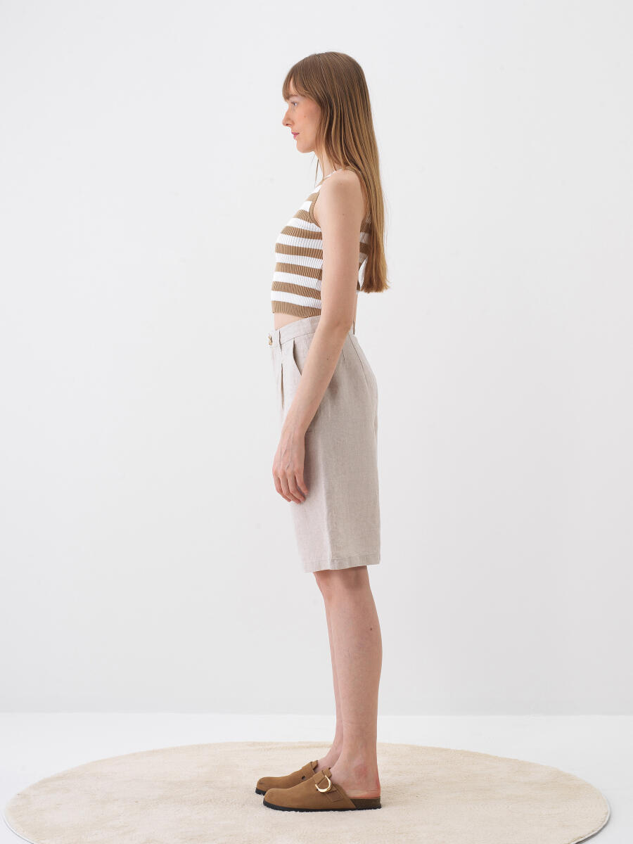 Camel Regular Fit Blouse - 3