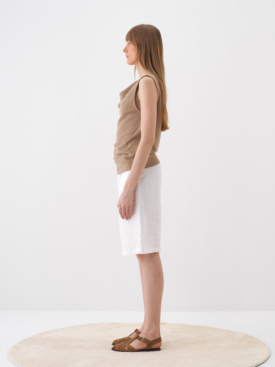 Camel Regular Fit Cotton Blouse - 3