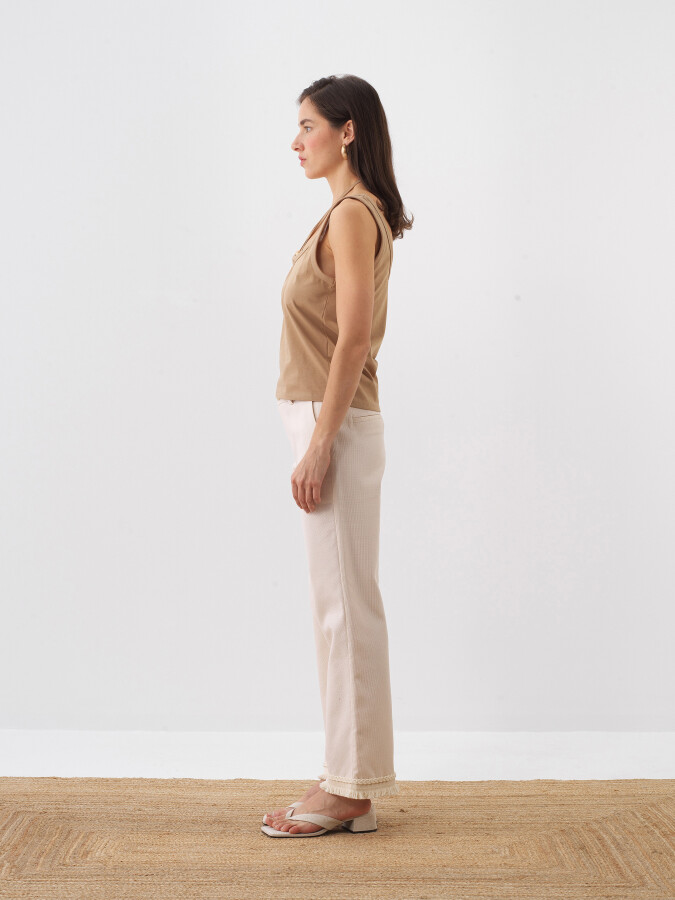 Camel Regular Fit Cotton Blouse - 3