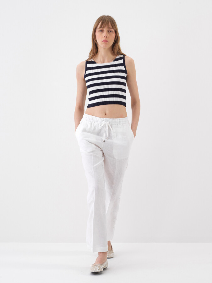 Navy Blue Regular Fit Blouse - 2