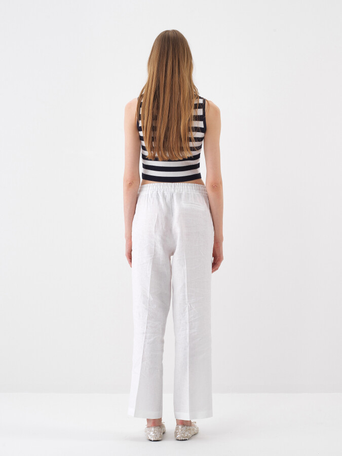 Navy Blue Regular Fit Blouse - 5