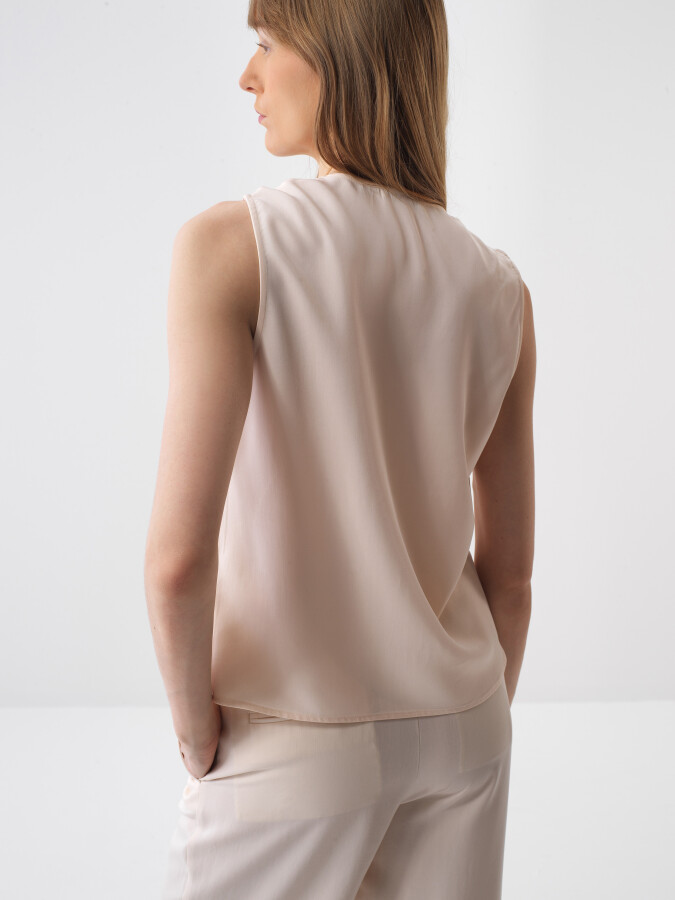 Natural Oversize Blouse - 4