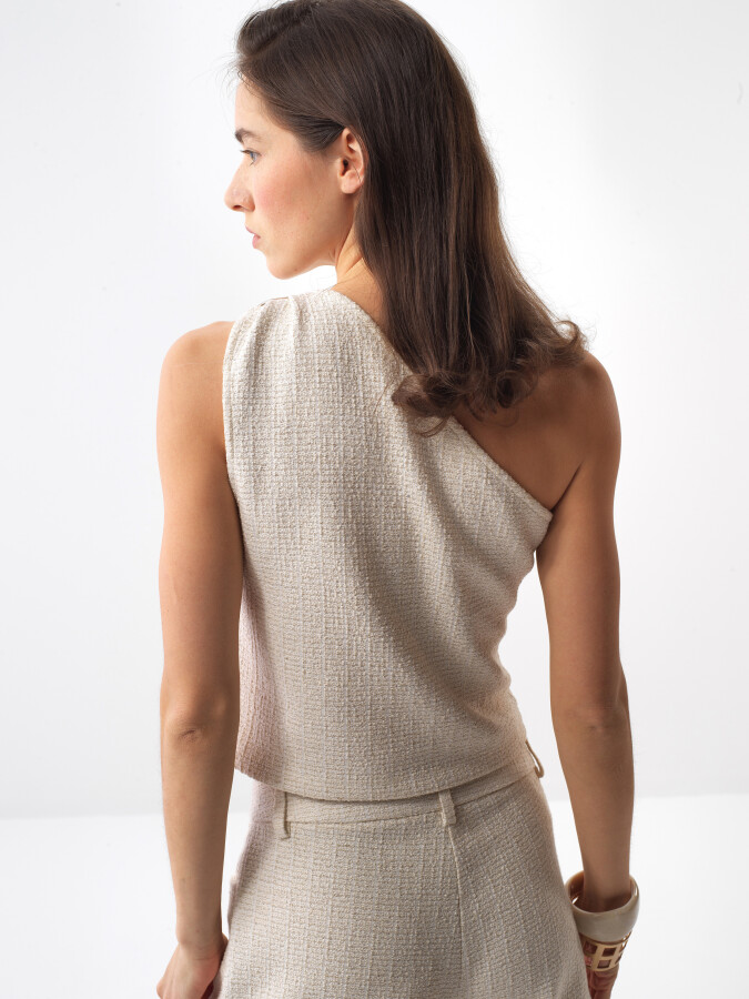 Natural Regular Fit Linen Blouse - 4