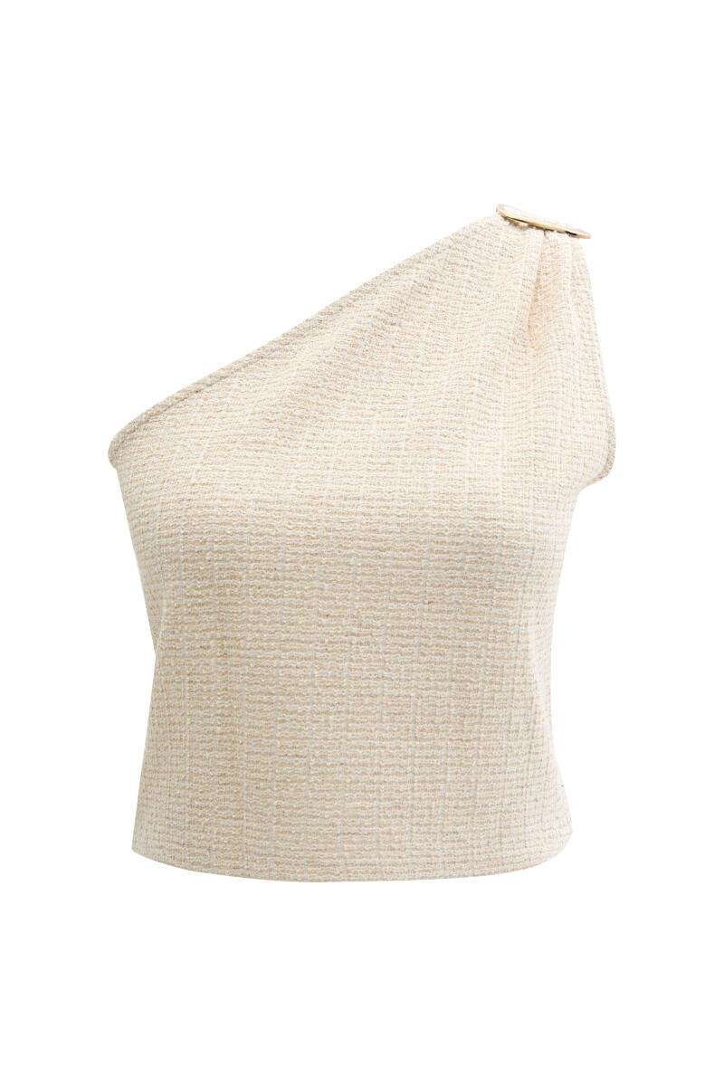 Natural Regular Fit Linen Blouse - 6