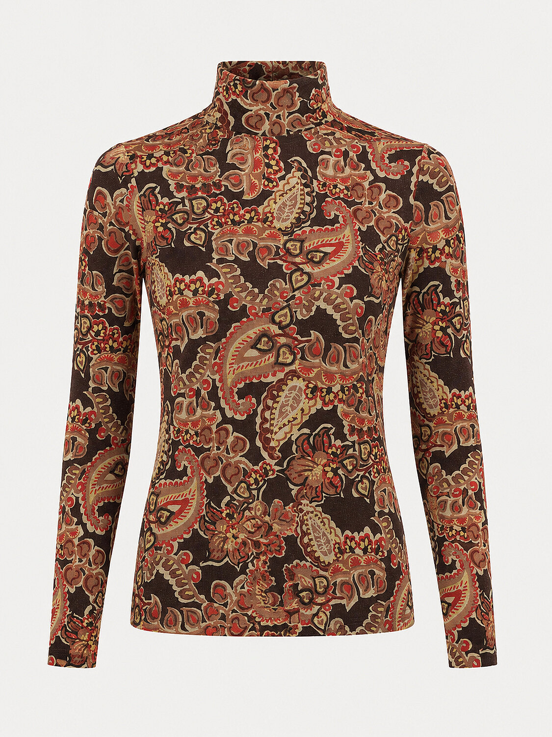 Patterned Shiny Blouse - 5