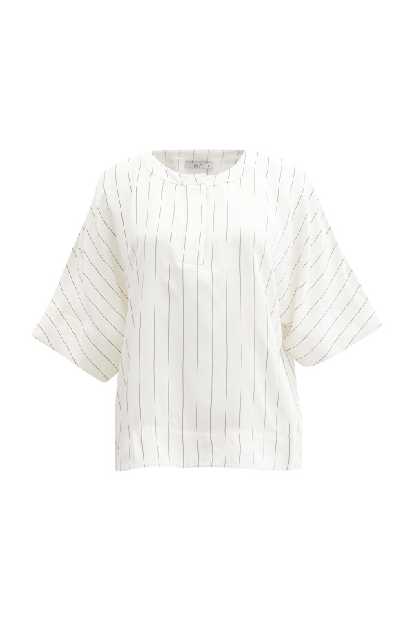 White Oversize Blouse - 6