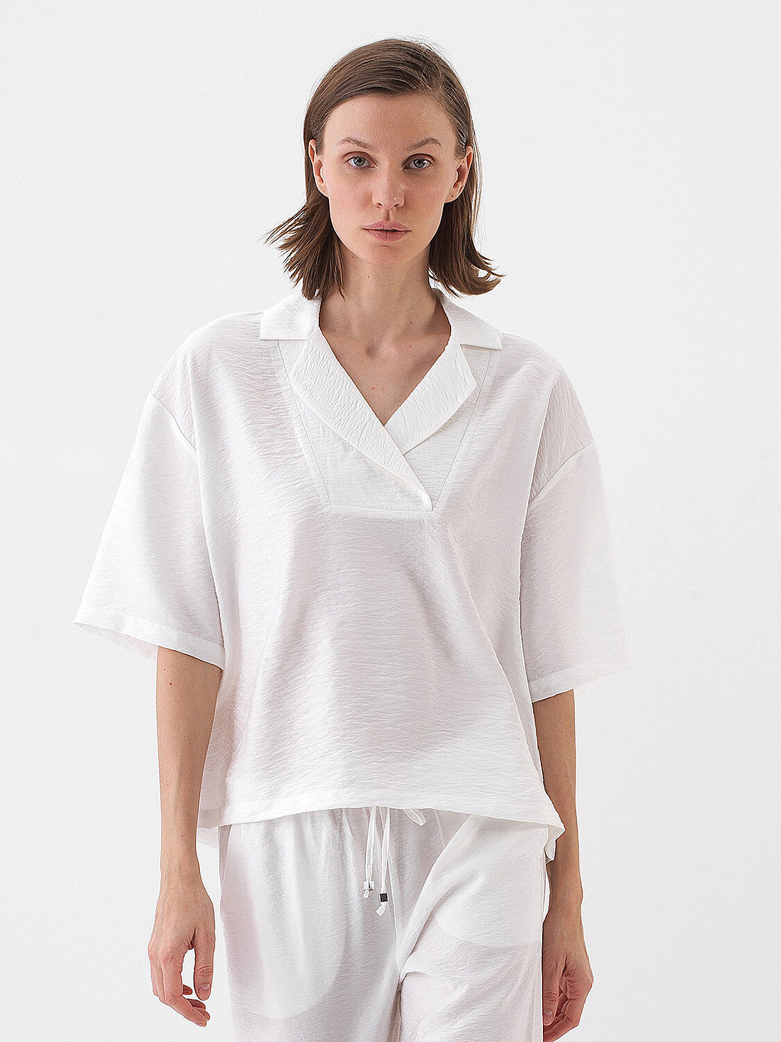White Oversize Blouse