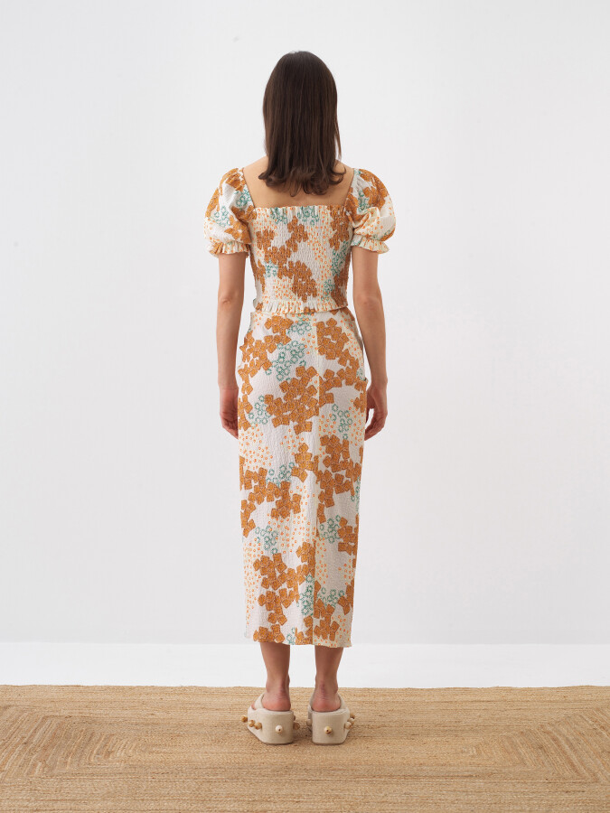 White Slim Fit Cotton Blouse - 5