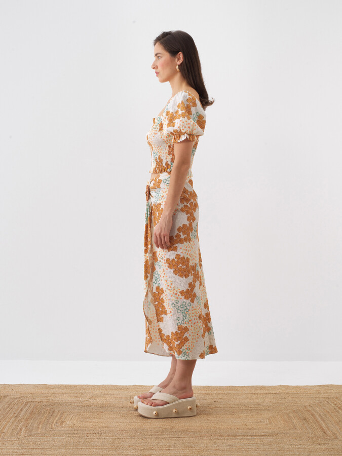 White Slim Fit Cotton Blouse - 3