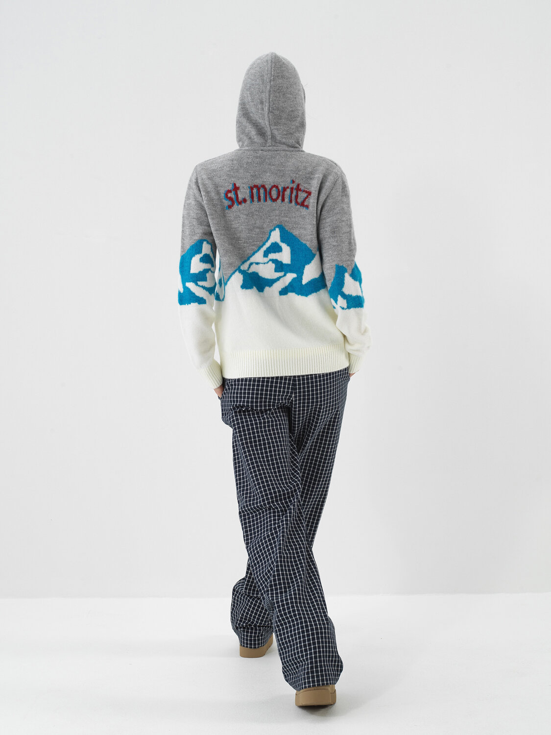 Gray Soft Textured Oversized Cardigan - Xint