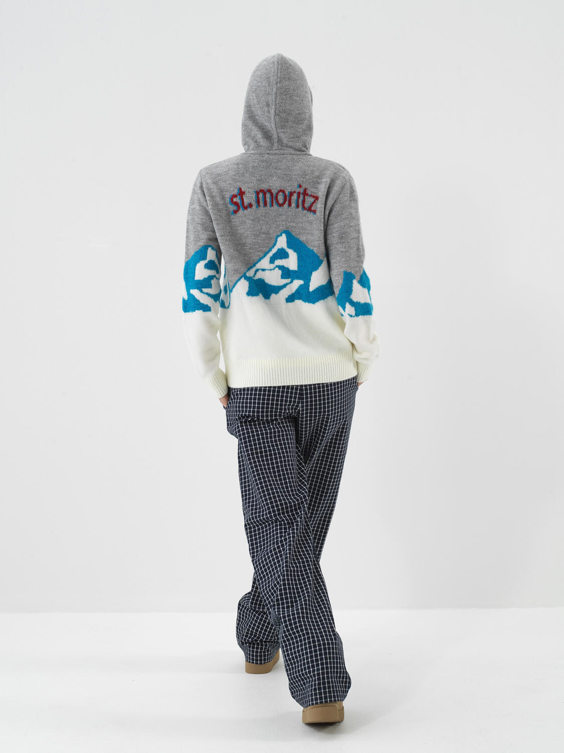 Gray Soft Textured Oversized Cardigan - 5