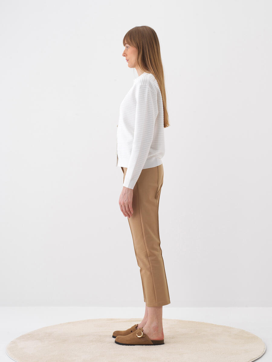 White Oversize Cardigan - 3