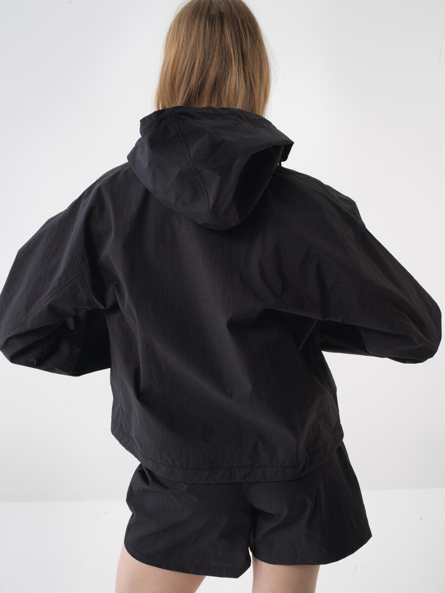 Black Oversize Coat - 4