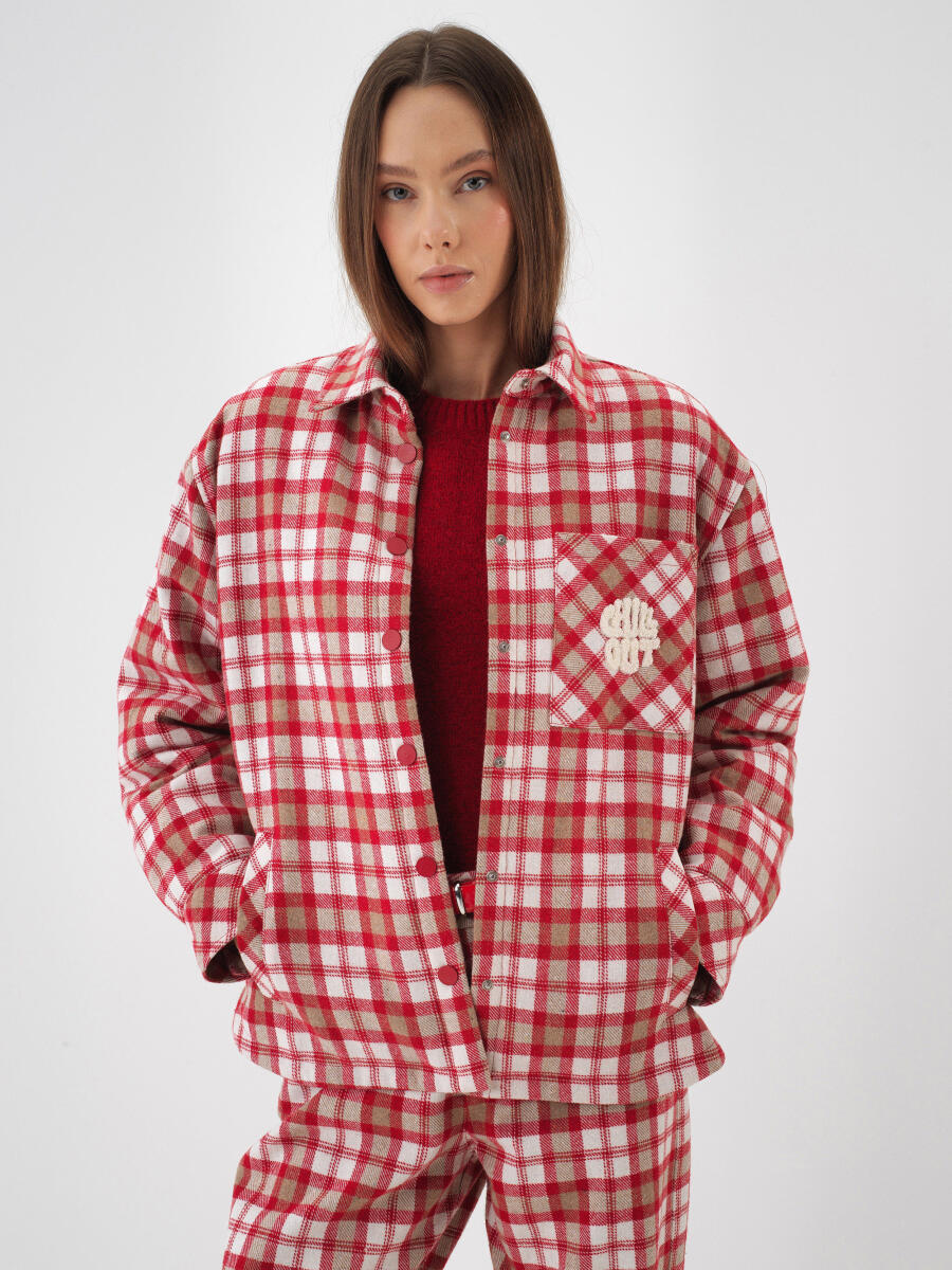 Plaid Patterned Coat - 2