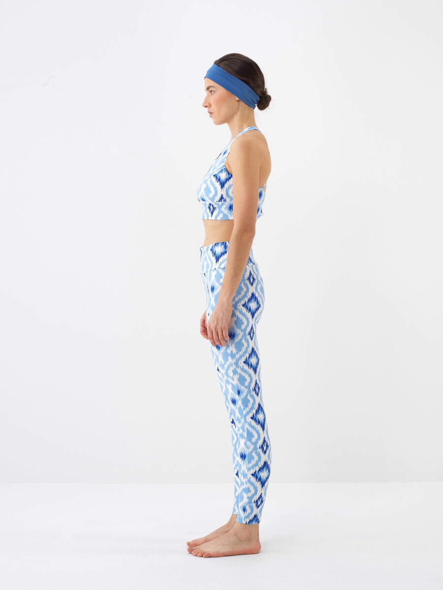 Blue Slim Fit Crop - 4