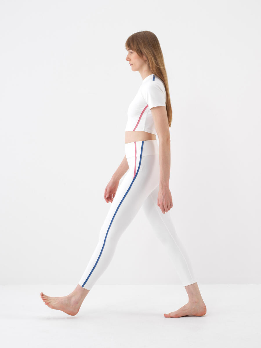 White Slim Fit Crop - 4