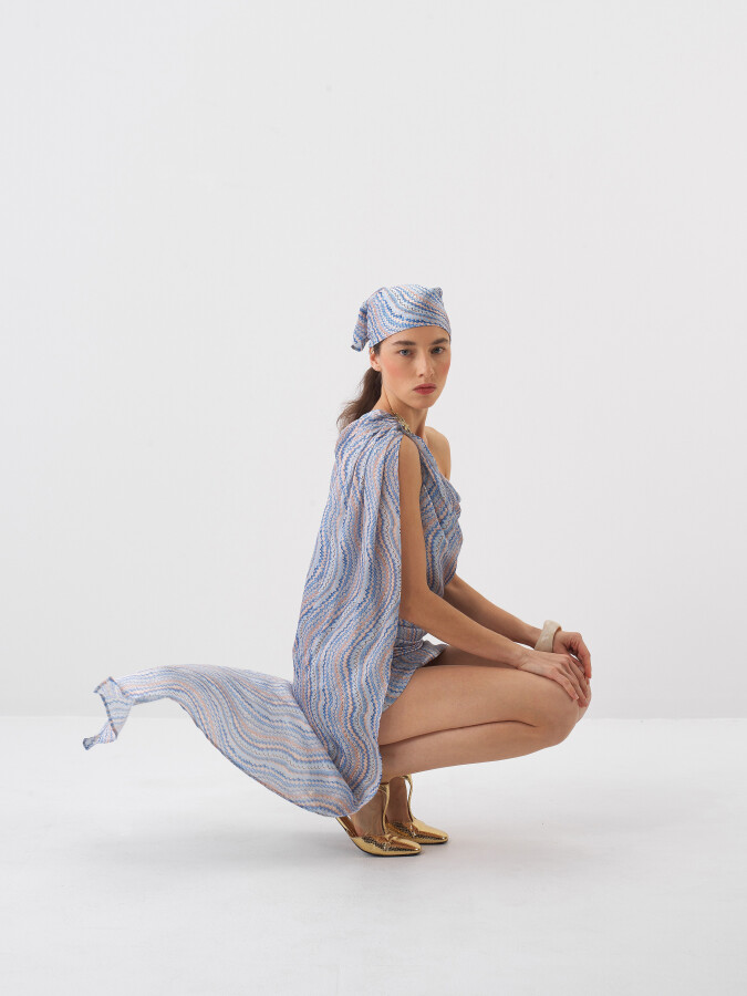 Blue Regular Fit Dress - 4