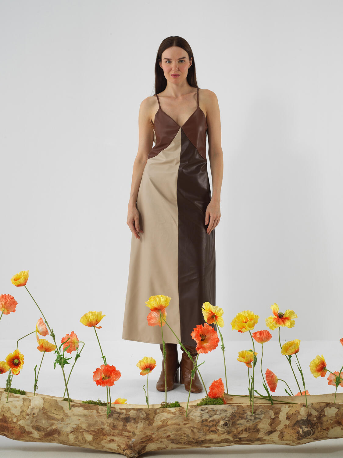 Camel Regular Fit Dress - 2