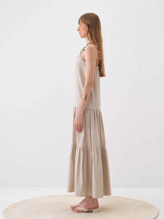 Natural Oversize Cotton Dress - 3