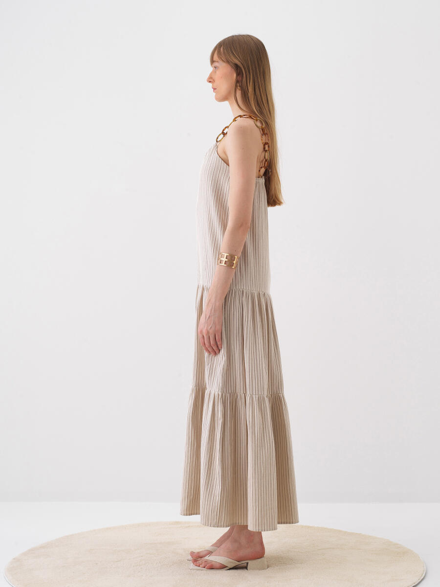 Natural Oversize Cotton Dress - 3