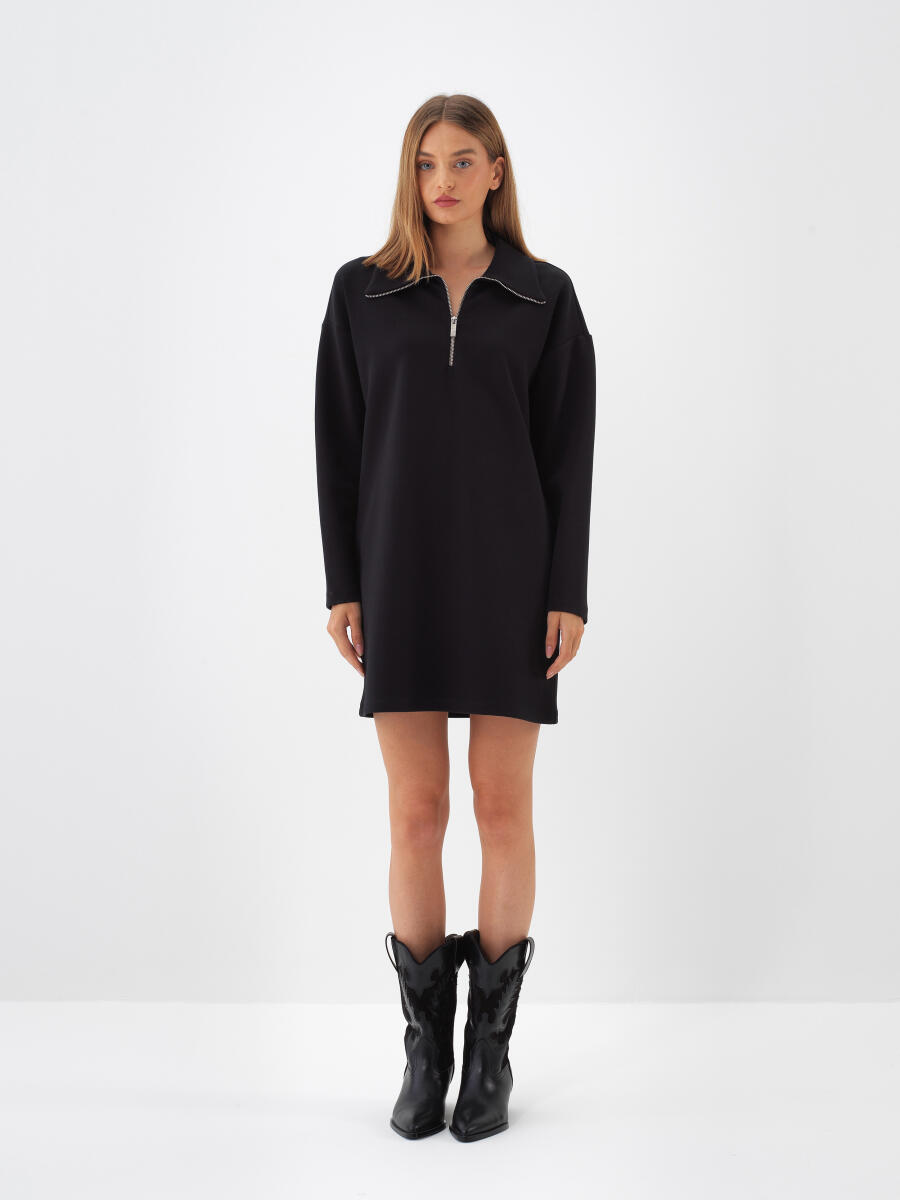 Oversized Plain Dress - 3