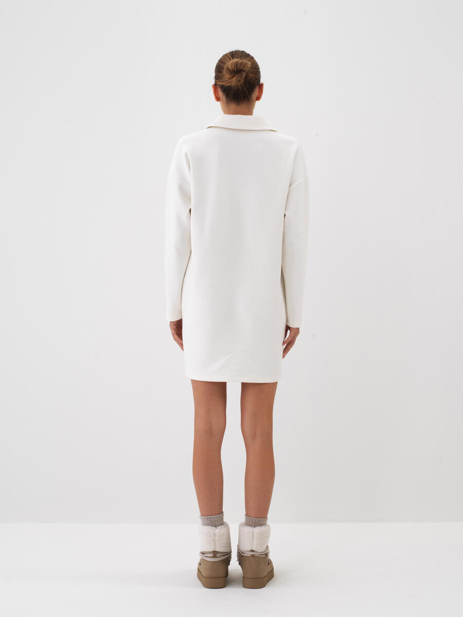 Oversized Plain Dress - 4