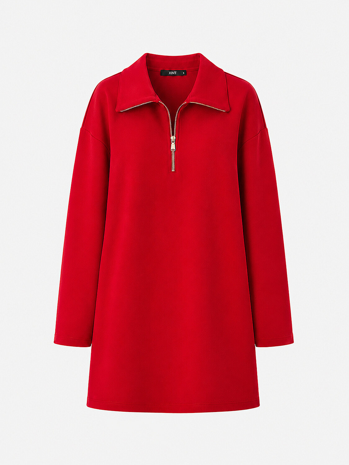 Oversized Plain Dress - 5