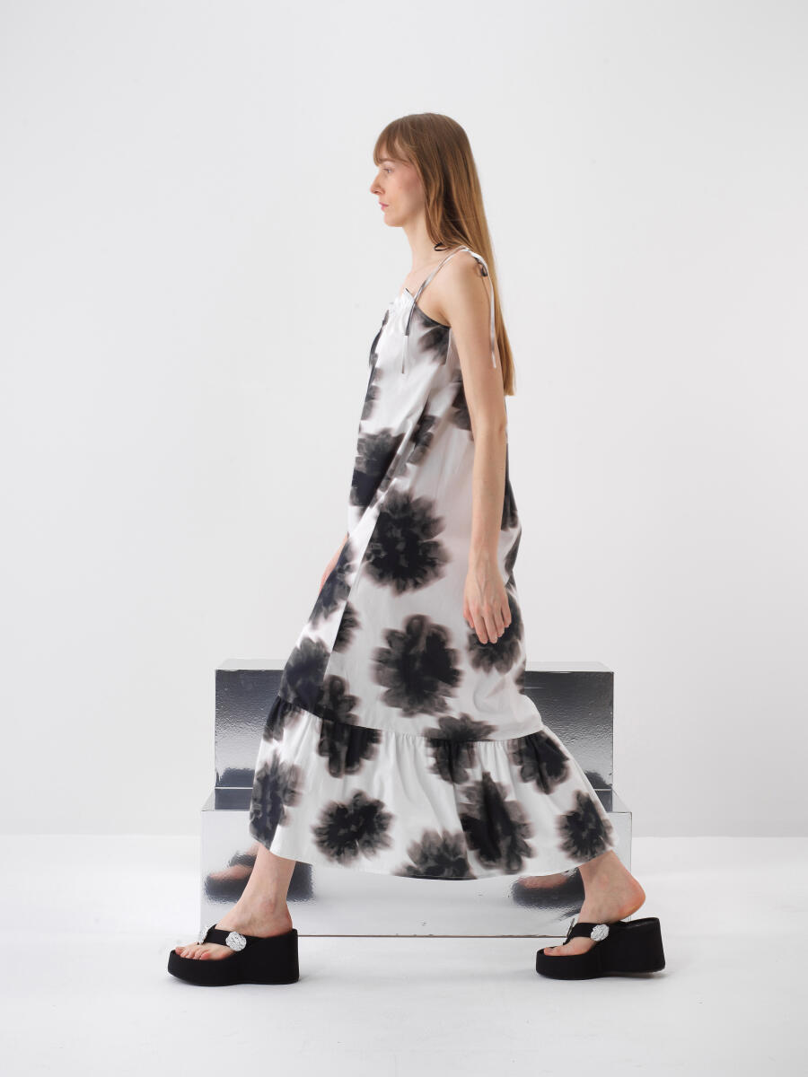 White Oversize Cotton Dress - 2