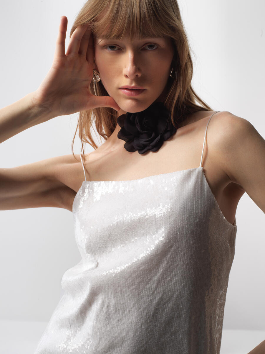 White Regular Fit Dress - 2