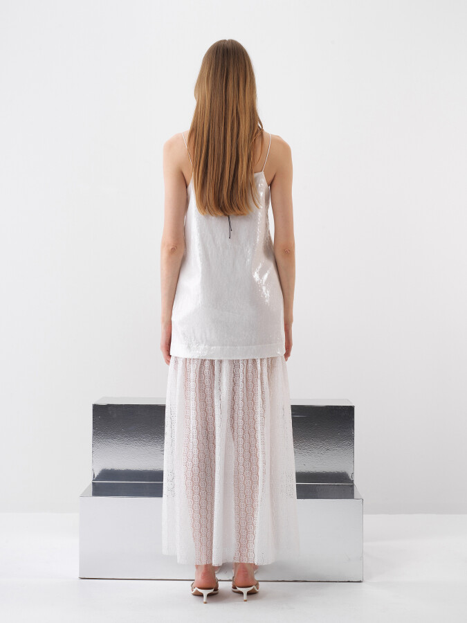 White Regular Fit Dress - 4