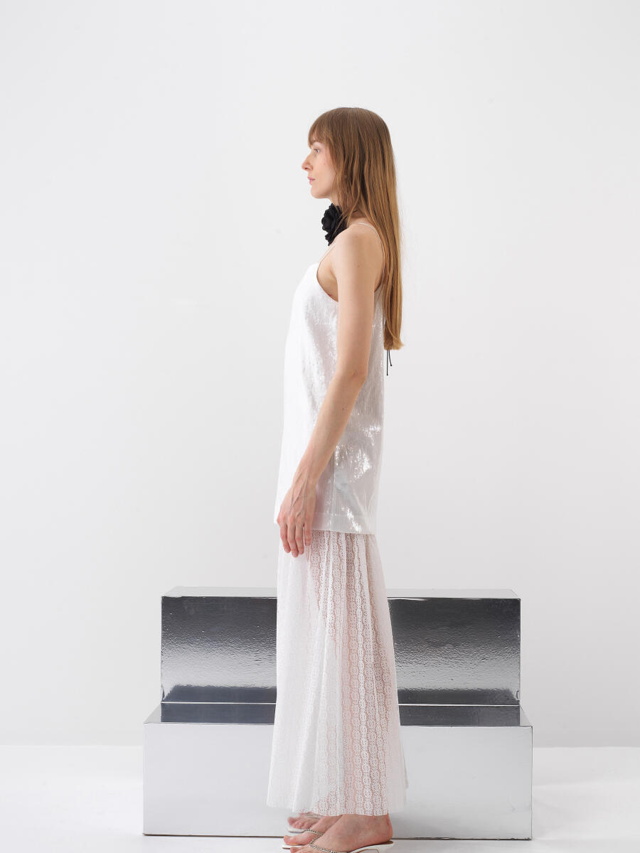 White Regular Fit Dress - 3